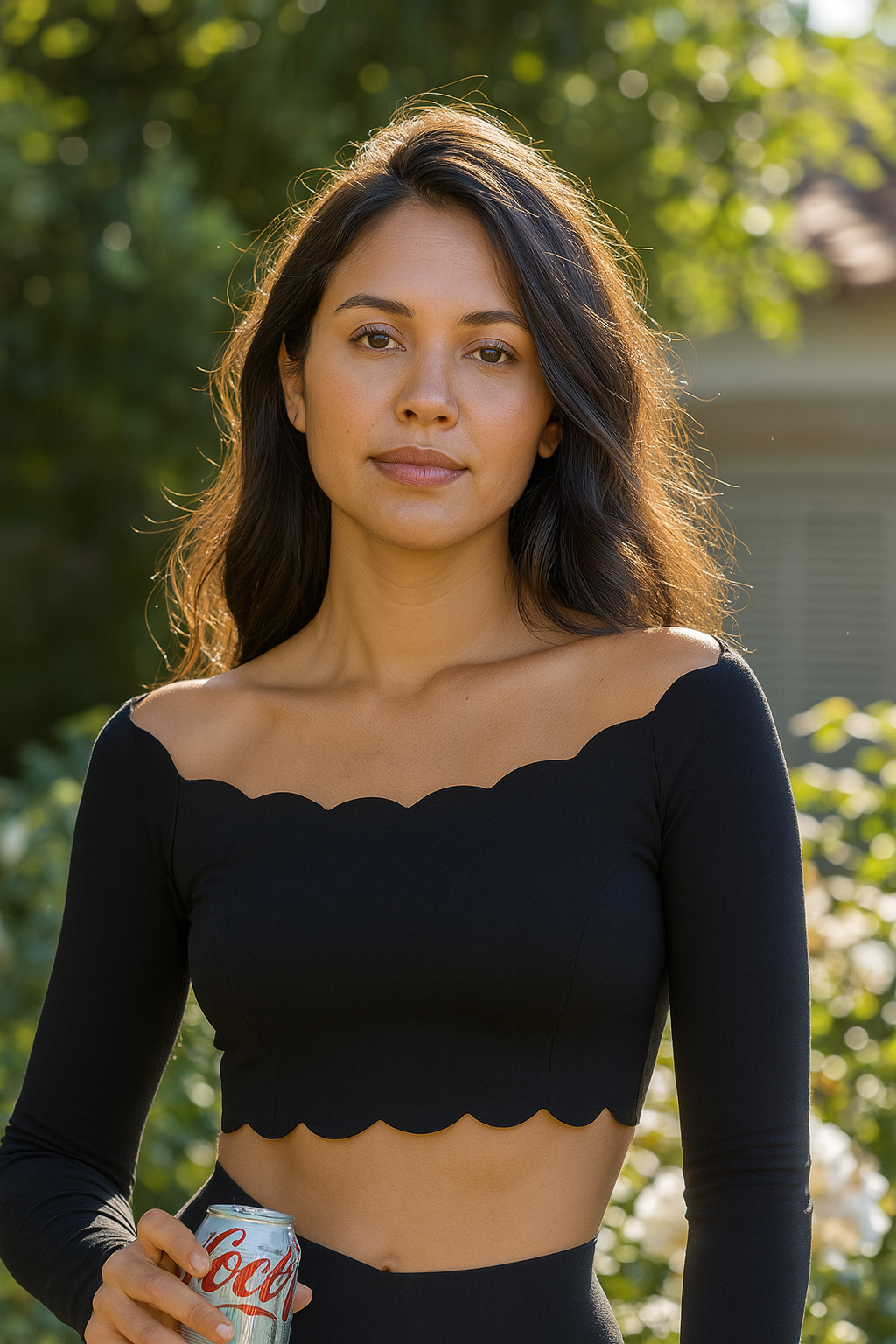Top deportivo negro